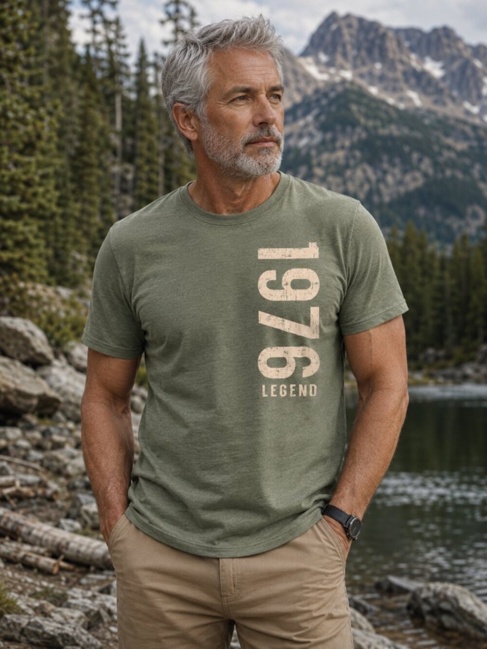 Men's 1976 Legend T-Shirt 50th Birthday Vintage Born in 1976